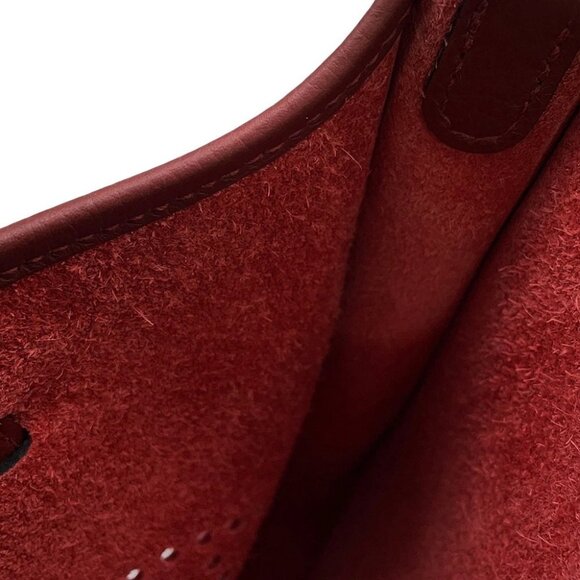 HERMES Evelyne Long Size TPM Taurillon Clemence Rouge H - Picture 5 of 8